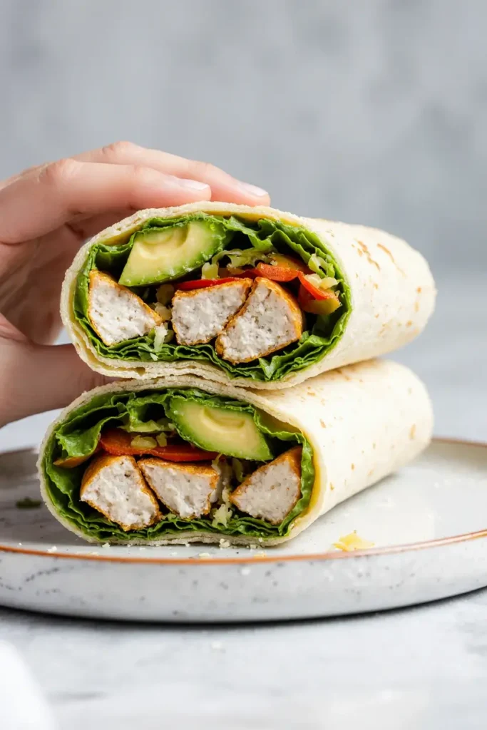 Flavor-Packed Chicken & Veggie Wraps