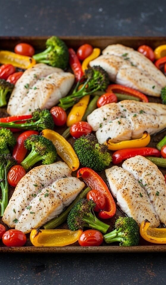 Overhead view of meal prep containers filled with portioned vegetables, grains, and lean meats – practical best diet recipes for weekly planning.