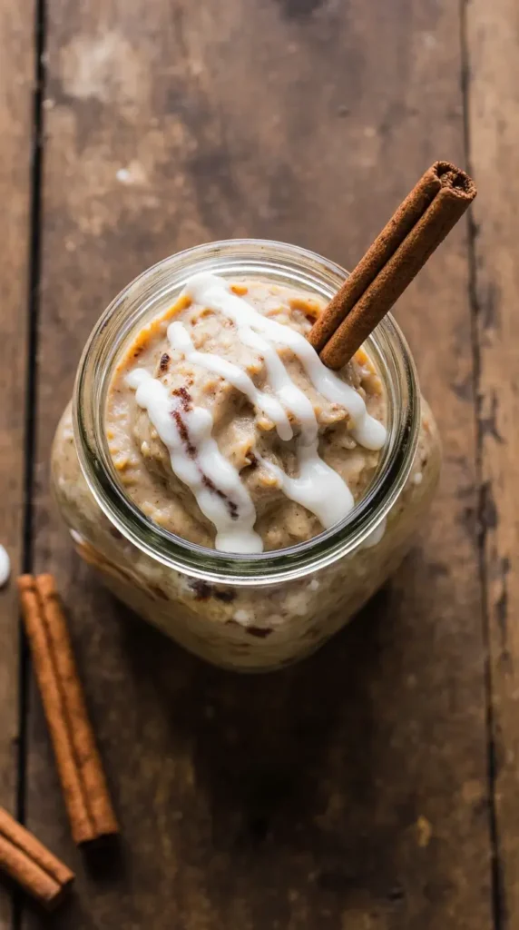 Ingredients cinnamon roll overnight oats