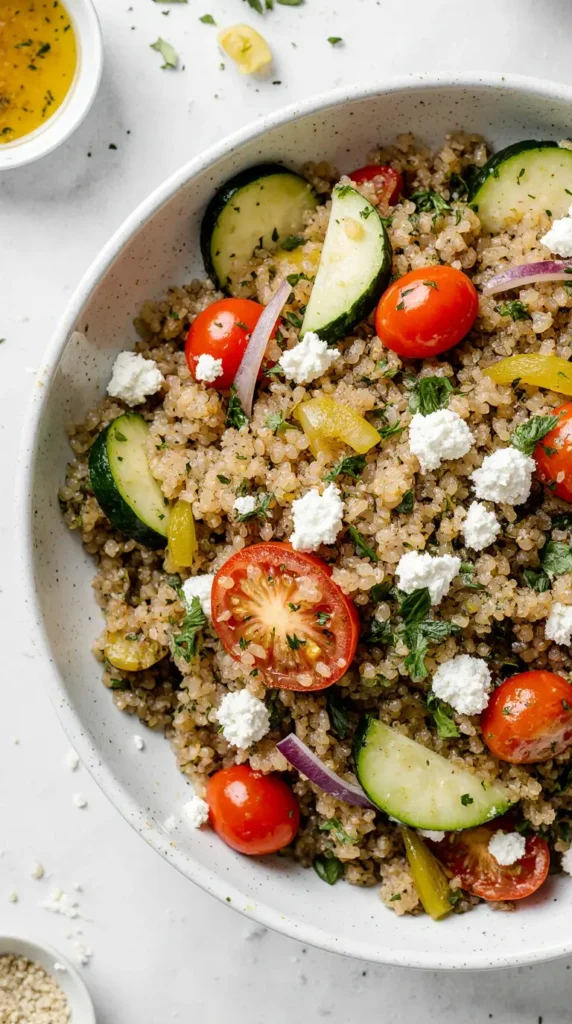 Instructions mediterranean quinoa salad 