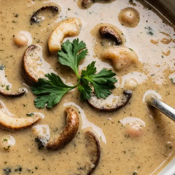 vegan cream of mushroom soup recipe