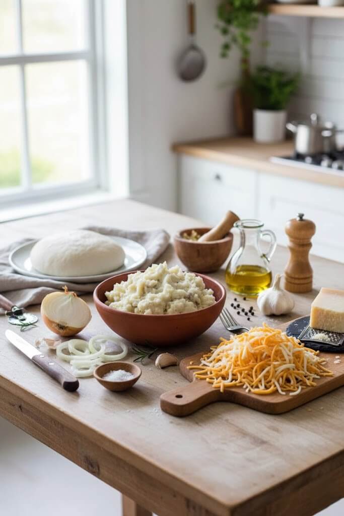 Pierogi Pizza Ingredients